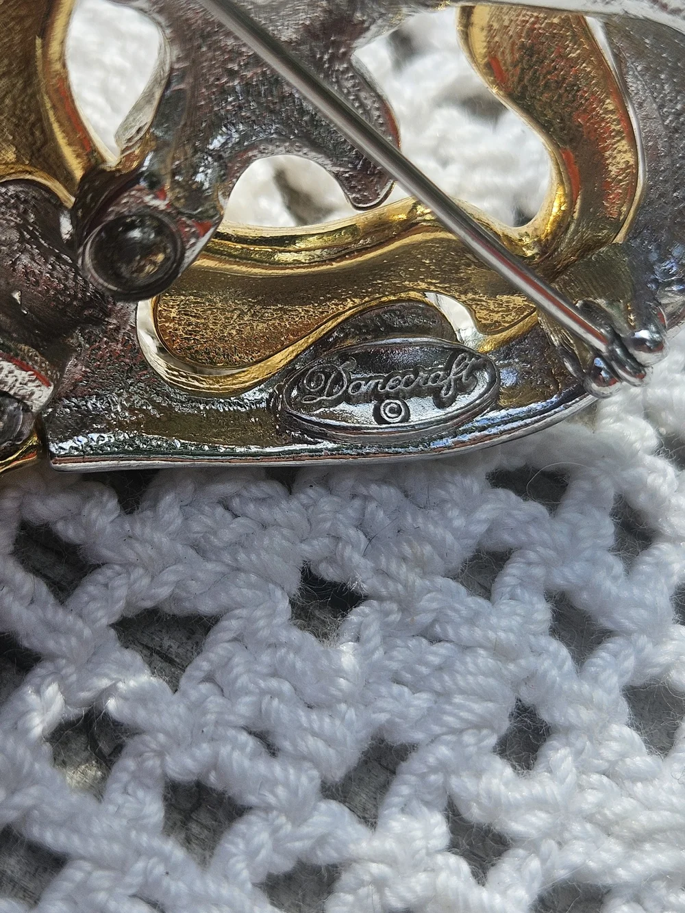 Vintage Mixed-metal Heart Brooch by Danecraft